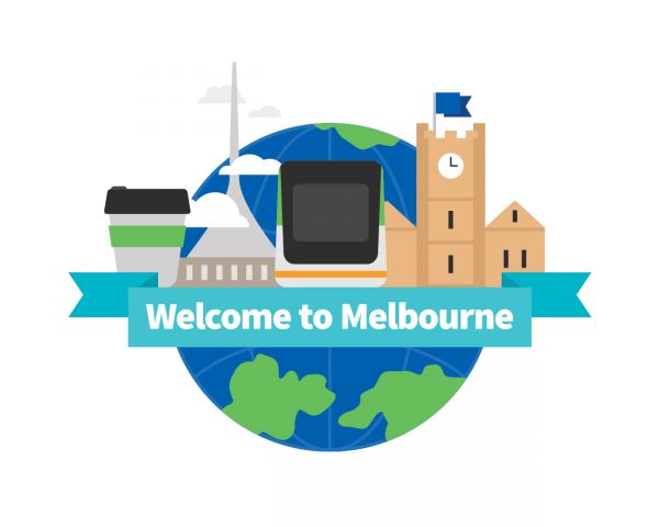 Welcome to Melbourne logo