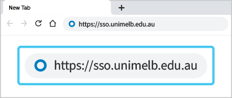 screenshot of sso portal URL