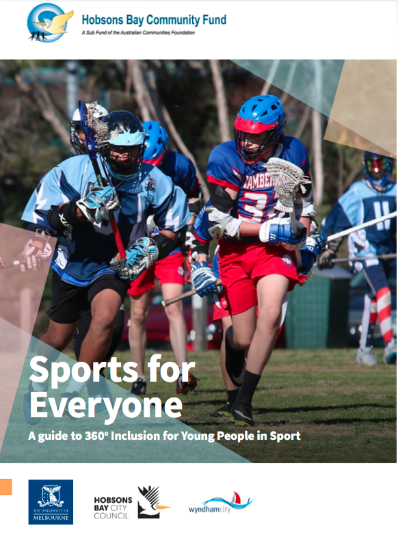 Promotional graphic for Hobsons Bay Community Fund, Sports for Everyone.