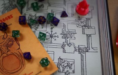 Image of Dungeons and Dragons dice.