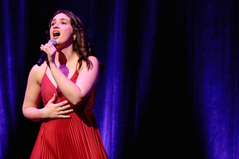 Brittany Biles performing.