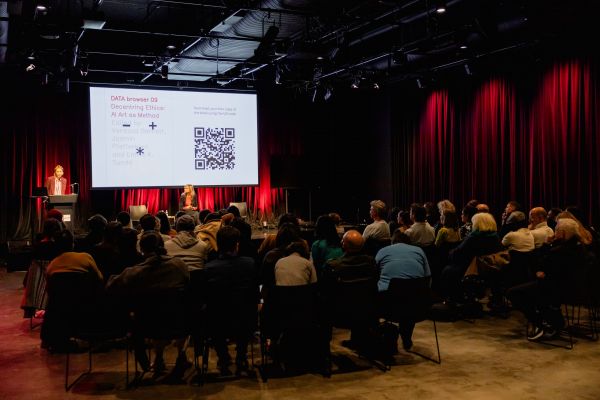image of book launch at science gallery