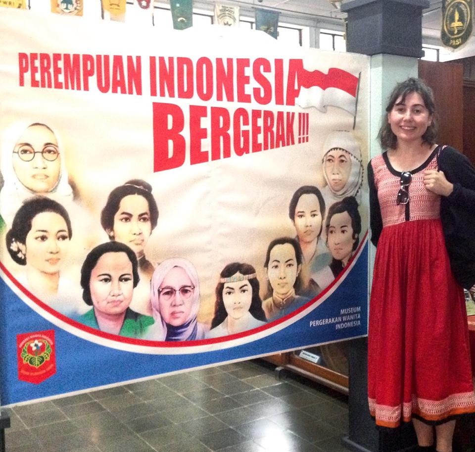 Bronwyn at the Museum of the Indonesian Women’s Movement in Yogyakarta