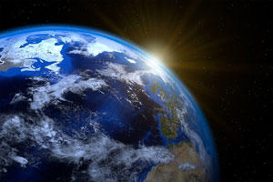 the earth from space