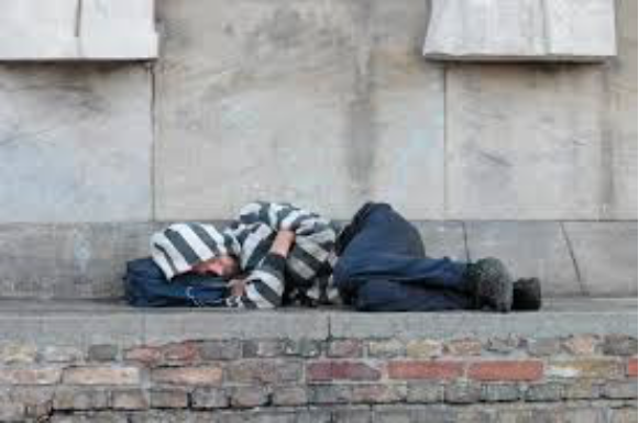 Image of a homeless person.
