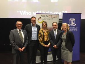 Image of senior university members with Minister Greg Hunt.