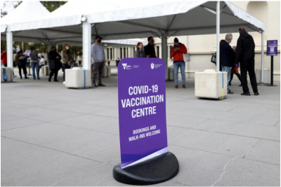 Vaccination centre line 