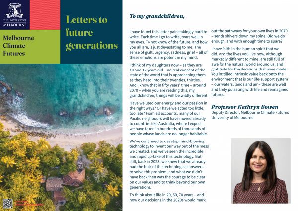 MCF letter to future generations 