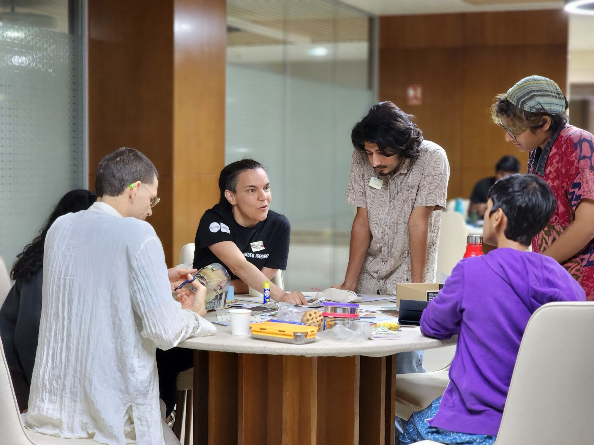 Students participating in a Hackathon