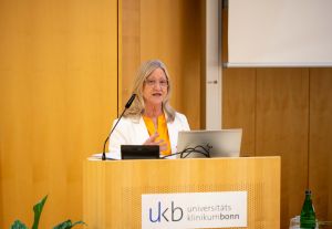 Dean of the University of Melbourne’s Faculty of Medicine, Dentistry and Health Sciences, Professor Jane Gunn AO speaking at the partnership's announcement.