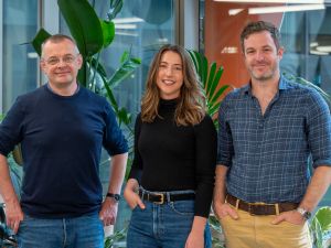Cell Bauhaus co-founder Professor Michael Stumpf, co-founder and chief executive officer Dr Megan Coomer and lead engineer Guy Emerton