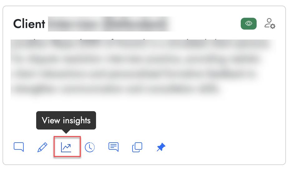 Screenshot of Cogniti interface with "View insights" button highlighted
