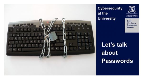 Key board wrapped in chains and a padlock