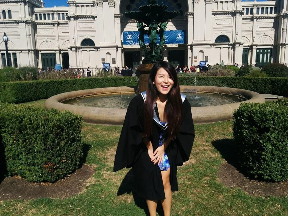Kinsey Li at her Bachelor of Commerce graduation ceremony in 2014.