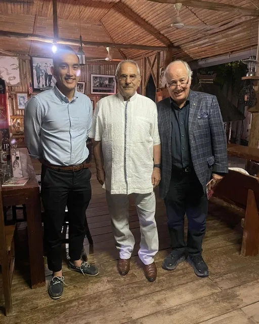 Michael Lim, José Ramos-Horta and Peter McMullin (L-R)