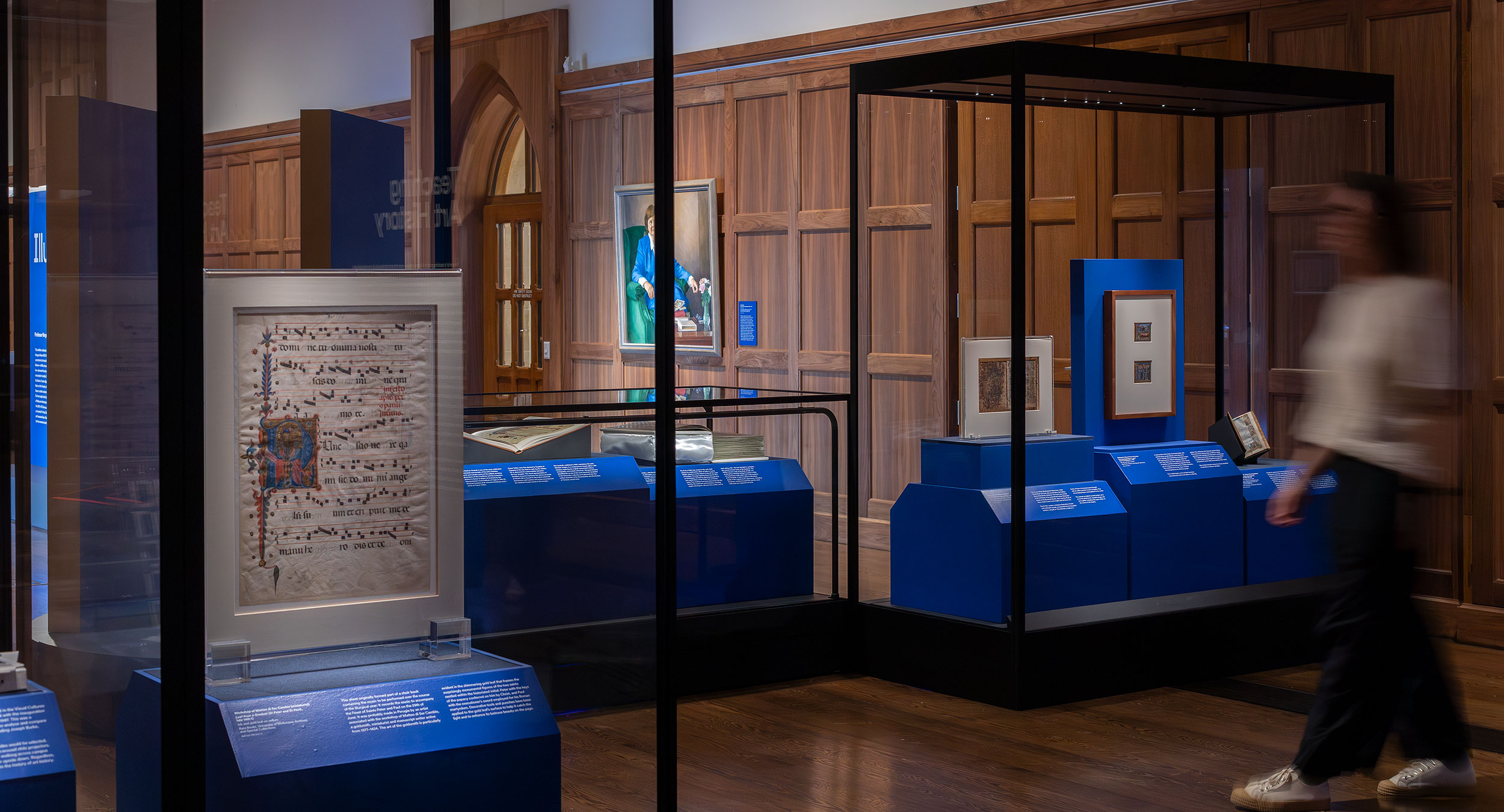 Installation view of Illuminating Minds