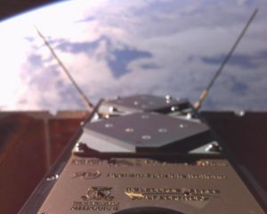 SpIRIT nanosatellite first selfie