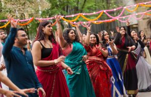 More than 1,000 students, staff and diaspora community members attended a vibrant celebration of Diwali at the University's Parkville campus yesterday. Picture: Joshua Barreno