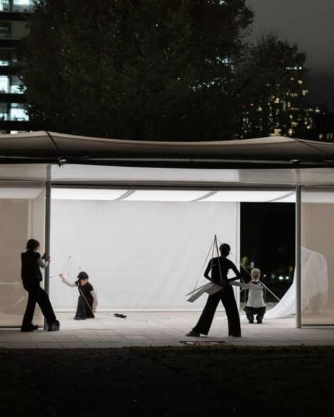Five people performing at MPavilion Parkville