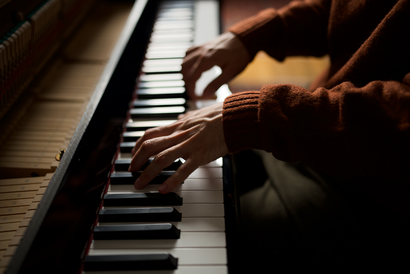 Cam Segal playing piano