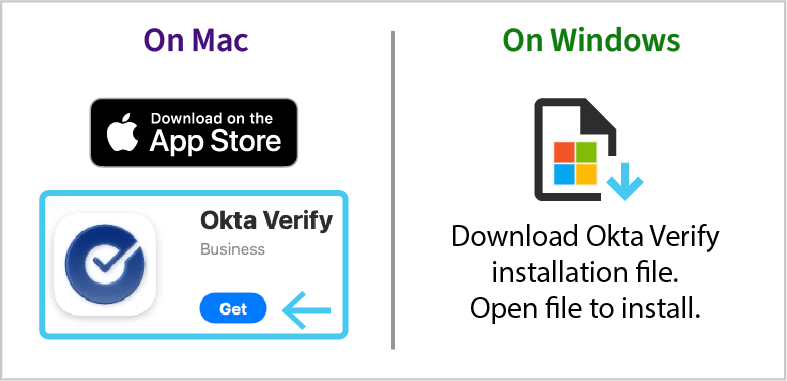 Install Okta Verify on your computer