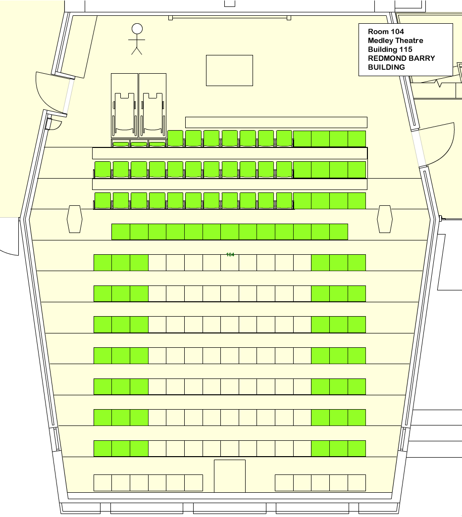 Medley Theatre 104 Seating Plan