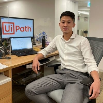 Curtis Li sat in his office