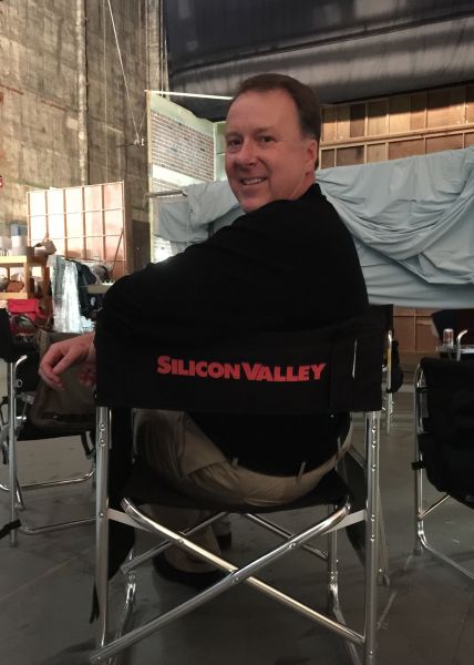 On set of Silicon Valley