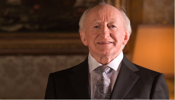 Image of the President of Ireland Michael D Higgins.
