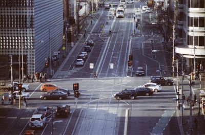 Image of a Melbourne traffic intersection