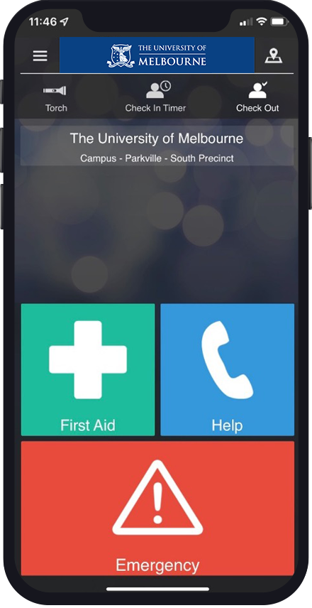 SafeZone app screenshot