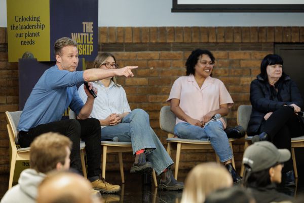 Panel discussion at the Wattle Spotlight conference. Image by James Thomas Photography (2025).