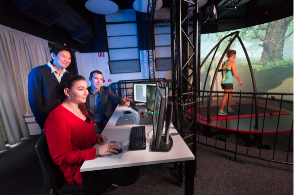 Image of researchers working with the Caren.
