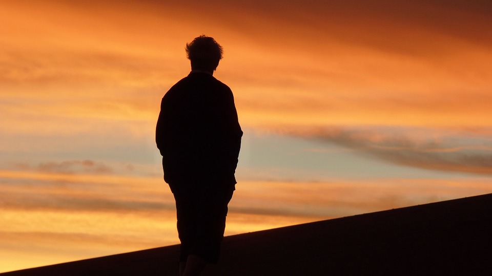 Male silhouette. 