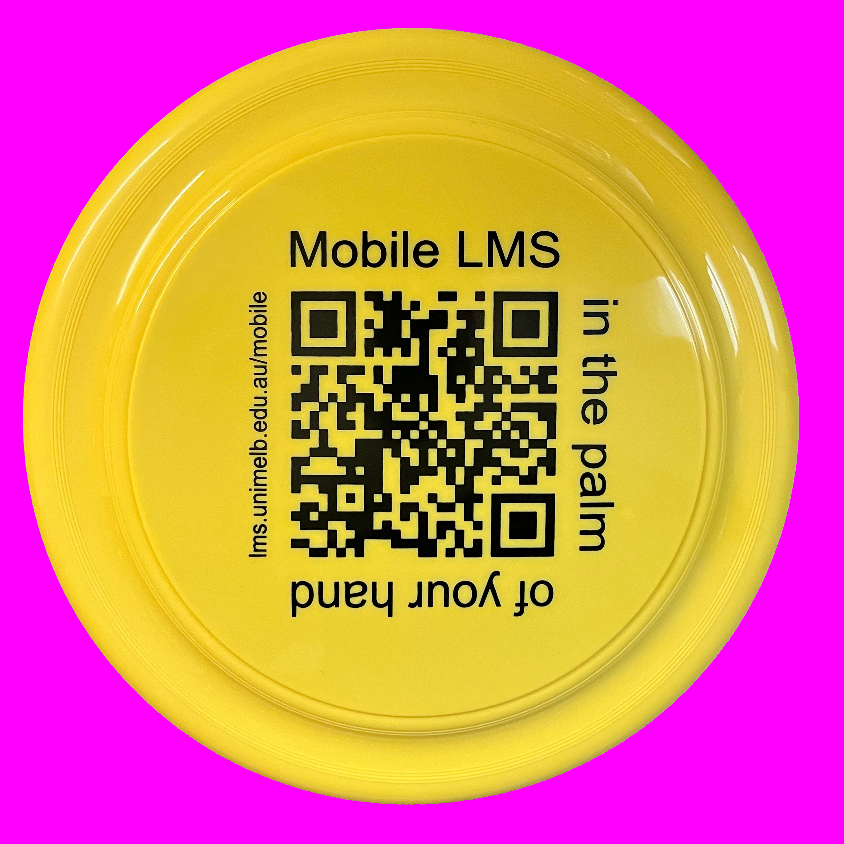 A yellow frisbee