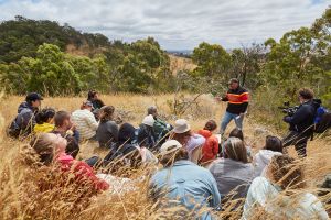 Learning on Country with Uncle Bill Nicholson Jr. Photograph courtesy of Greta Costello