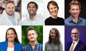 L-R: Littlejohn recipients Associate Professor Garron Dodd and Associate Professor Vihandha Wickramasinghe, Woodward recipients Professor Heather Douglas and Professor Michael Kearney and Marles recipients Professor Jacqueline Peel, Professor Brendan Wintle, Ms Natasha Cadenhead and Professor Michael Hofman.