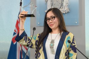 Award winner Adiba Erfan, Premier's Award and International Student of the Year - English Language Training. Image: SDP media, supplied by Study Melbourne.