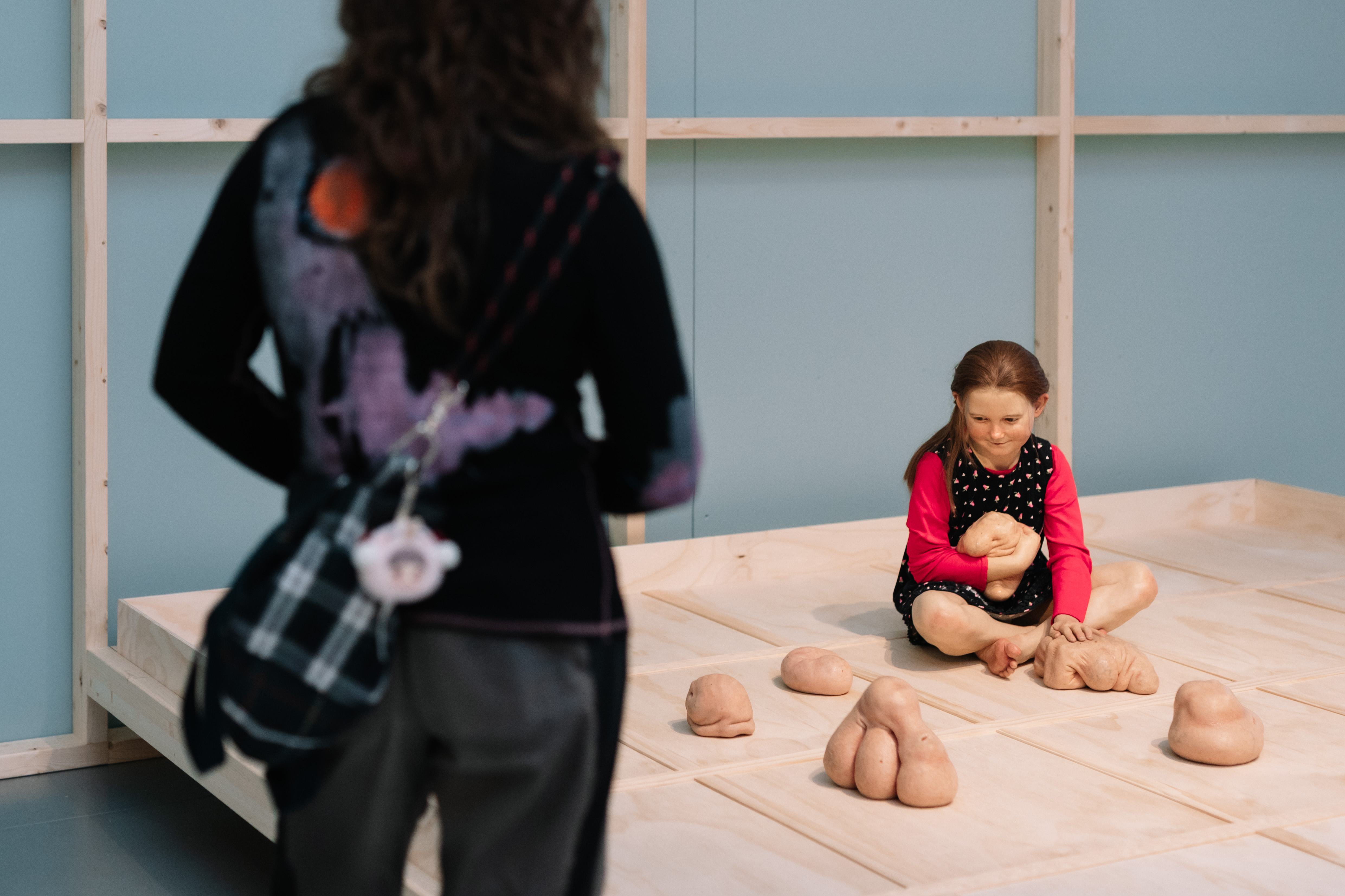 Installation view of Still Life with Stem Cells (2002) by Patricia Piccinini (AU) in Science Gallery Melbourne's EMERGENCE[Y] on loan from Monash University Collection, Monash University Museum of Art .(Phoebe Powell, 2026).