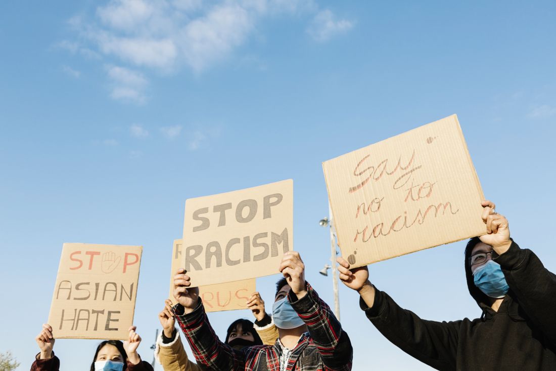Asians protest against anti-Asian racism
