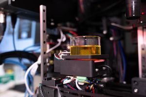 The 3D bioprinter at the Collins BioMicrosystems Laboratory at the University of Melbourne.