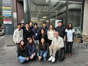 EnAccess Maps team. Founder and University of Melbourne alumni Sabrina Leung (bottom middle) and Impact Advisor Jacob Darkin (bottom right).