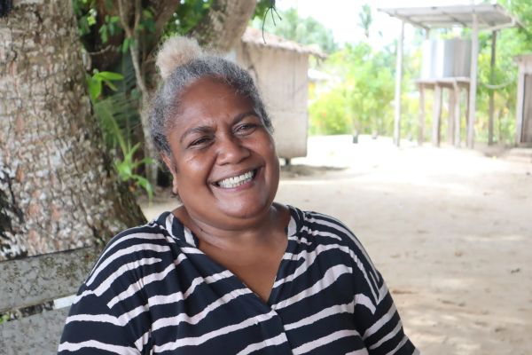 Woman smiling for the camera