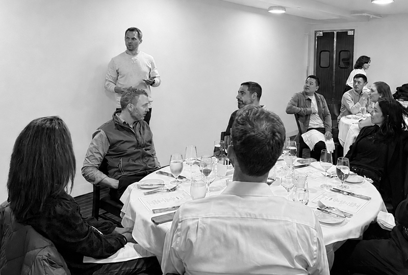 Rob presenting to one of Credible's clients.