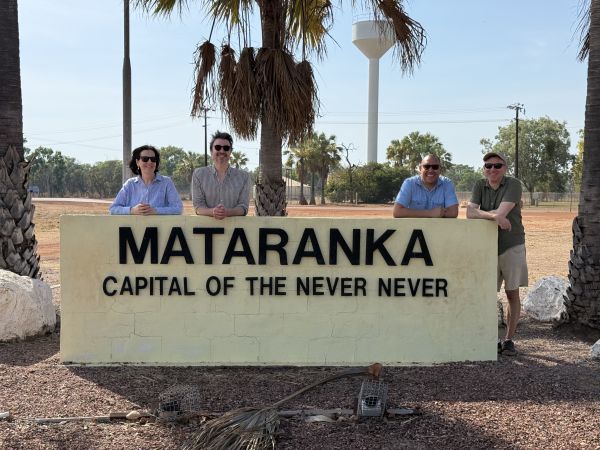  L-R: Dr Nicole Jenkins, Dr Andrew Watt, Professor Sean Taylor and Associate Professor Gawain McColl.