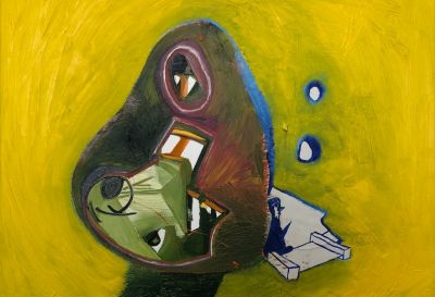 Abstract painting by Gareth Samson