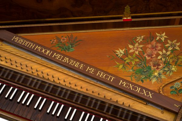 Meredith Maxwell Moon (instrument maker) Spinet 1970. Grainger Museum Collection, University of Melbourne. Gift of the Faculty of Music, 2005. 