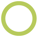 Empty green circle