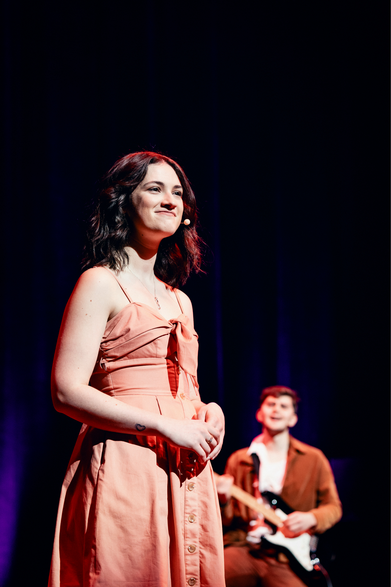 Brittany Biles performing during Arts Centre Melbourne’s Morning Melodies program in 2023 with the VCA.