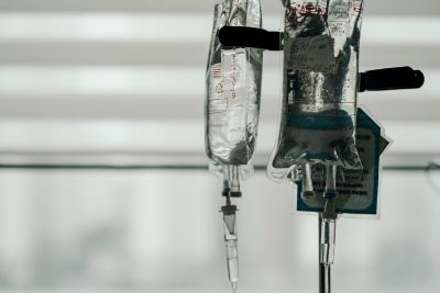 Image of a hospital IV bag 